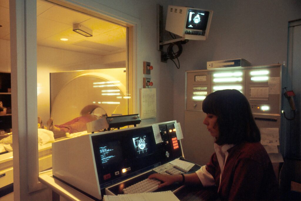 A radiologist sees the results of an MRI